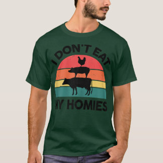 Frauen Vegan-Shirt Ich esse meine Heime nicht Vega T-Shirt