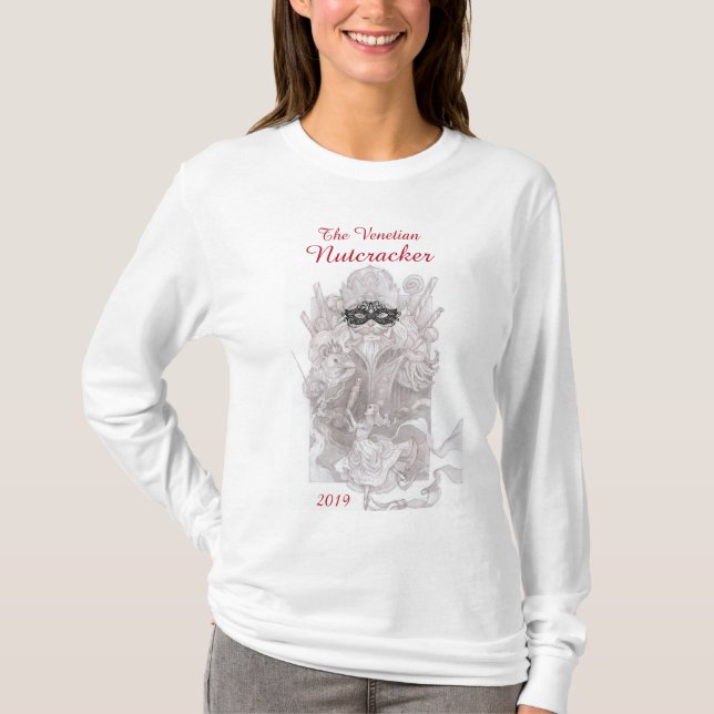 Frauen Venezianisch Nutcracker-Langarm-Shirt T-Shirt (Vorderseite)