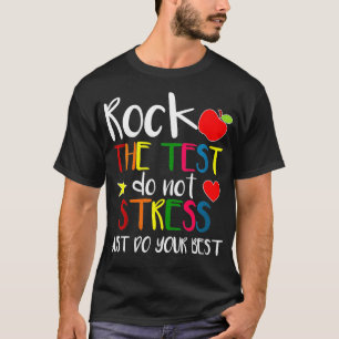 Frauen verdrängen den Testtag des Testlehrers T-Shirt