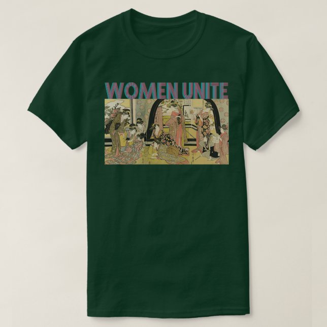 Frauen vereint japanische Printmedien T-Shirt (Design vorne)