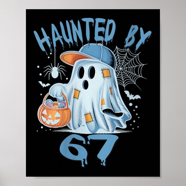 Frauen Verfluchte 6 7 Sechs Sieben 67 Meme Hallowe Poster (Vorne)