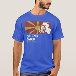 Frauen verfolgen Radfahrrad Mazedonien Road Speed  T-Shirt