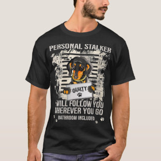 Frauen Verhaftet Gefängnis Wiener Hund Persönliche T-Shirt