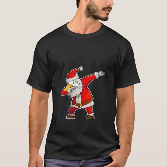 Frauen verkleiden Weihnachts-Goose Weihnachtsmann- T-Shirt (Vorderseite)