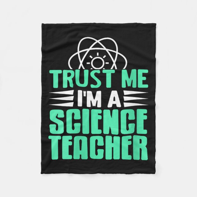 Frauen Vertrau Mir Ich Bin Wissenschaftslehrer Mit Fleecedecke (Vorderseite)