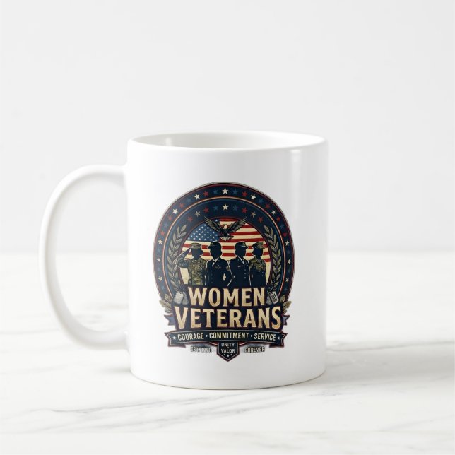 Frauen-Veteranen-Tasse Kaffeetasse (Links)