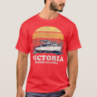 Frauen Victoria BC Vintag Bootfahren 70er Retro Bo