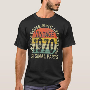 Frauen Vintag 1970 Original Teile 52 Jahre alt Gif T-Shirt