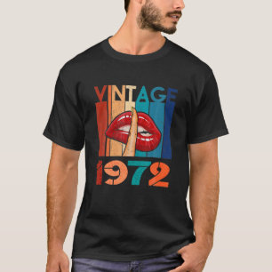 Frauen Vintag 1972 50. Geburtstag Frauen 50 Jahre T-Shirt