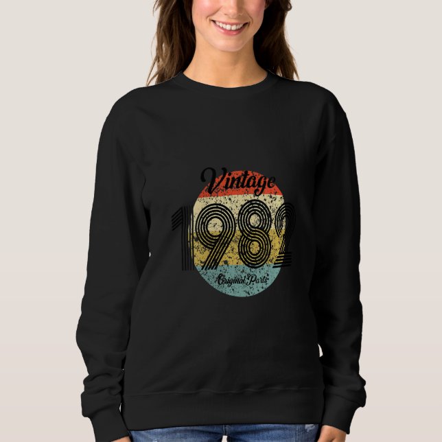 Frauen Vintag 1982 Originalteile Sweatshirt (Vorderseite)