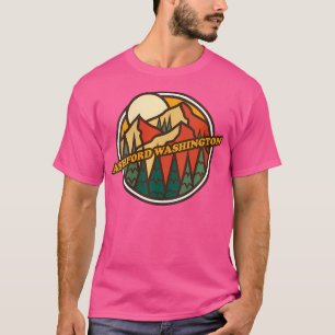 Frauen Vintag Ashford Washington Mountain Wandern T-Shirt