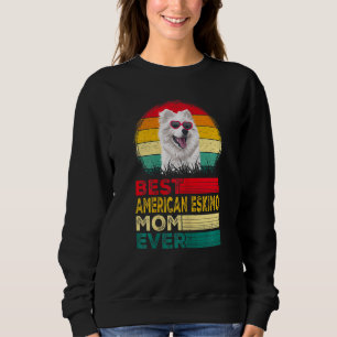 Frauen Vintag Best American Eskimo Vater je Fathe Sweatshirt