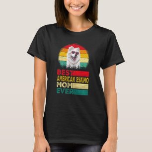 Frauen Vintag Best American Eskimo Vater je Fathe T-Shirt