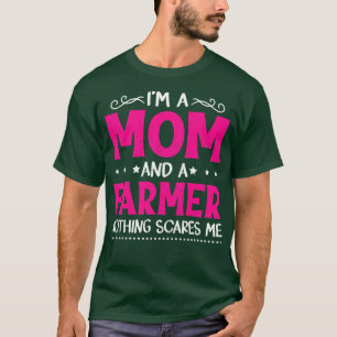 Frauen Vintag bin ich eine Mama und ein Bauer eine T-Shirt
