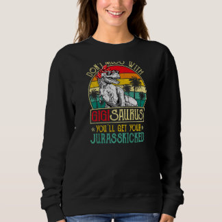 Frauen Vintag Gigisaurus Retro Dinosaurier Mutter' Sweatshirt