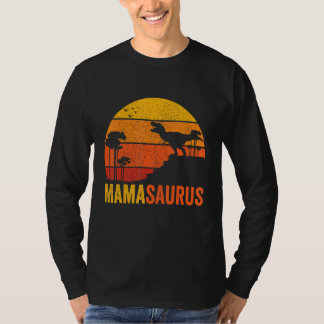 Frauen Vintag Mamasaurus Trex Dinosaurier Familien T-Shirt