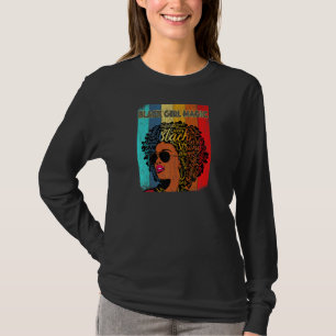 Frauen Vintag Melanin Afro Black Girl Magic Queen T-Shirt