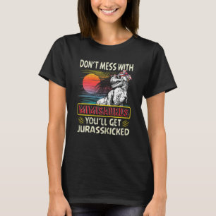 Frauen Vintag Mimisaurus Retro Dinosaurier Mutter' T-Shirt
