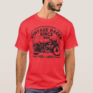 Frauen Vintag Racer Seit 1966 Retro Motorrad T-Shirt