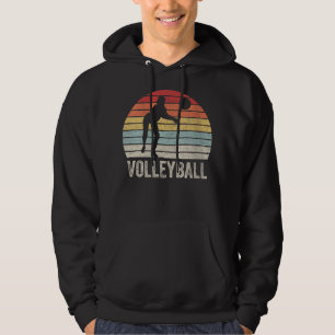 Frauen Vintag Retro Volleyball 414 Hoodie