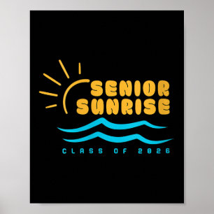 Frauen Vintag Senior Sunrise 2026 Senioren von Cl Poster