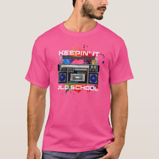 Frauen Vintage Musik der Alten Schule - Hip Hop 9 T-Shirt