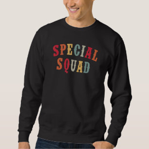 Frauen Vintage Sped Squad Speziallehrer Zurück Zu  Sweatshirt