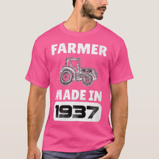 Frauen Vintager Bauer Geboren 1937 86 Jahre alt Fa T-Shirt