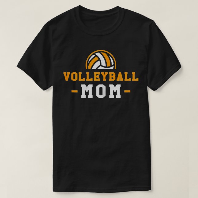 Frauen Volleyball Mama Funny Sports Mama Supporter T-Shirt (Design vorne)