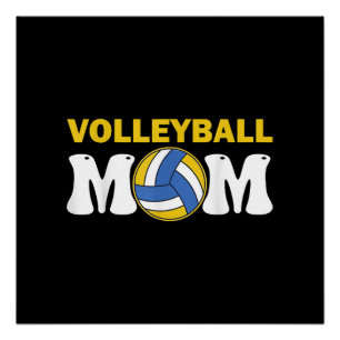 Frauen Volleyball Mutter T-Shirt Spieltag Lustiger Poster