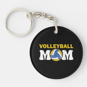 Frauen Volleyball Mutter T-Shirt Spieltag Lustiger Schlüsselanhänger