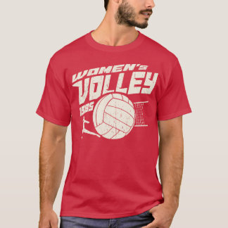 Frauen Volleyball Retro Vintag 80er T-Shirt