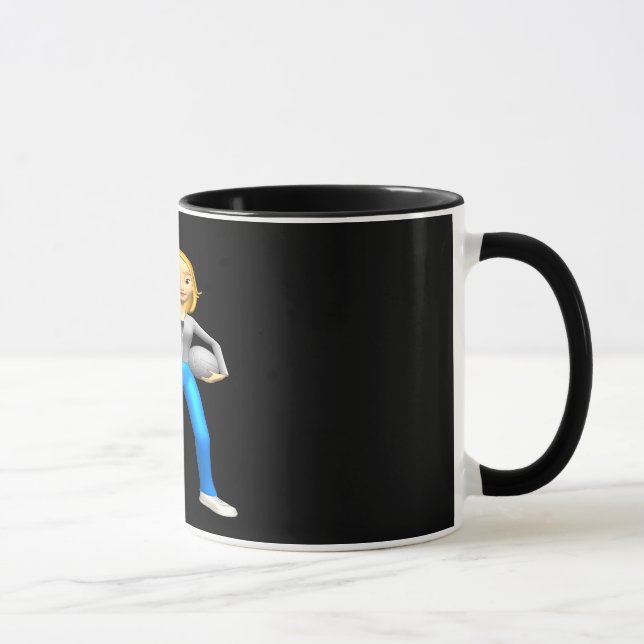Frauen-Volleyball-Trainer Tasse (Rechts)