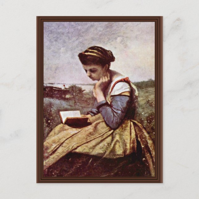 Frauen von Corot Jean-Baptiste-Camille lesen (Best Postkarte (Vorderseite)