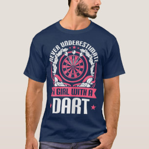 Frauen von Dart Player Cooles Zitat nie ein Mädche T-Shirt