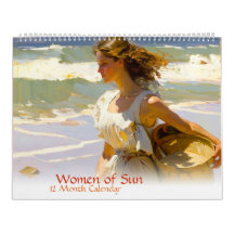 Frauen von Sun 12 Month Calendar (geteilte Seiten)