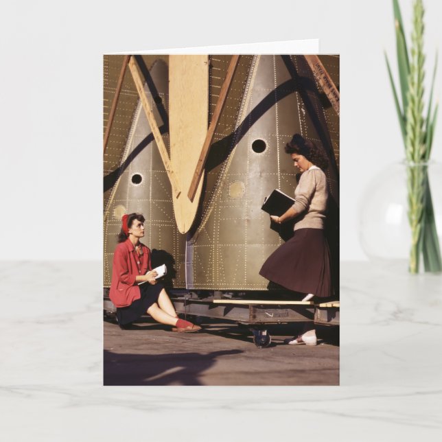 Frauen von WWII, Vierzigerjahre Karte (Vorderseite)