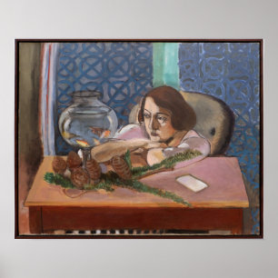 Frauen vor einem Aquarium-Matisse Poster