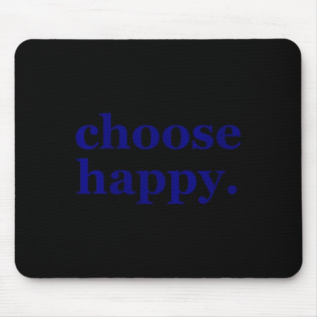 Frauen Wählen Glücklich - Glück Minimalist Mousepad (Vorne)
