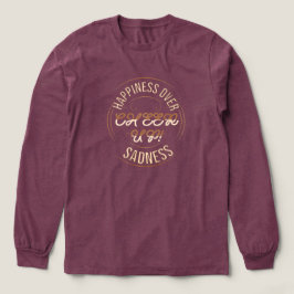 FRAUEN WÄHLEN SIE GLÜCKLICH AUFHEITERNDE LANGÄRMEL Tri-Blend SHIRT