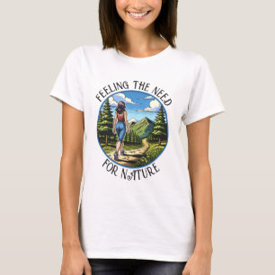 Frauen Wandern im Naturversuch T-Shirt