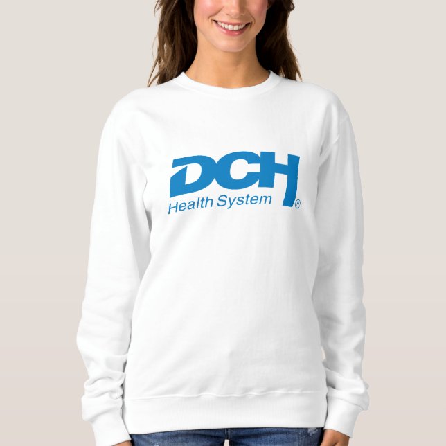 Frauen - Weiß - Sweater - Big DCH Blue Logo Sweatshirt (Vorderseite)