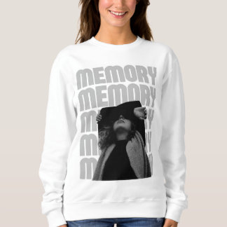 Frauen weißes Hemd mit langen Ärmeln  Sweatshirt