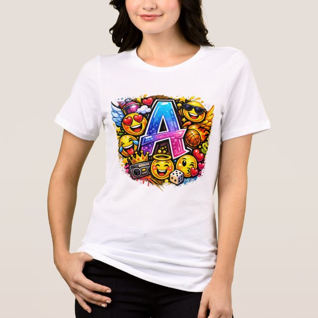 Frauen Weißes T-Shirt Tri-Blend Shirt (Vorderseite)