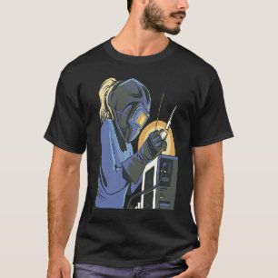 Frauen Welder Mama Outfit für Metallarbeiterinnen T-Shirt