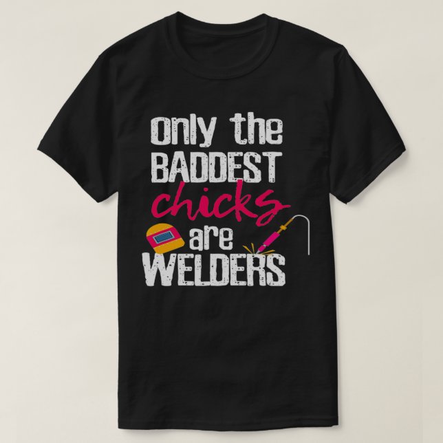 Frauen Welder Welding Funny Christmas T-Shirt (Design vorne)
