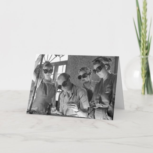 Frauen Welders im Zweiten Weltkrieg der 1940er Karte (Vorderseite)