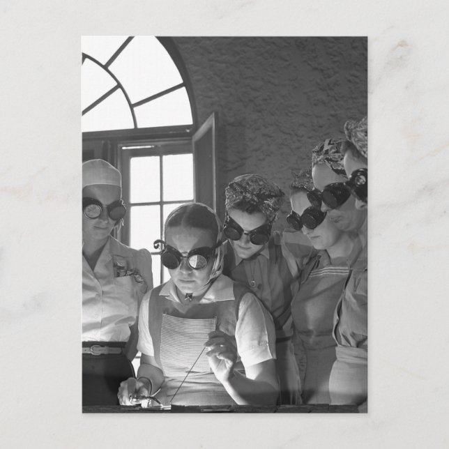 Frauen Welders im Zweiten Weltkrieg der 1940er Postkarte (Vorderseite)