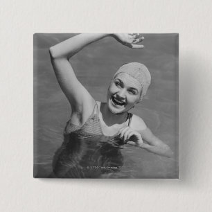 Frauen-Wellenartig bewegen Button