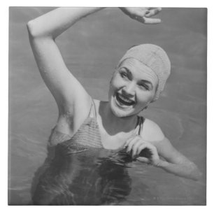 Frauen-Wellenartig bewegen Fliese